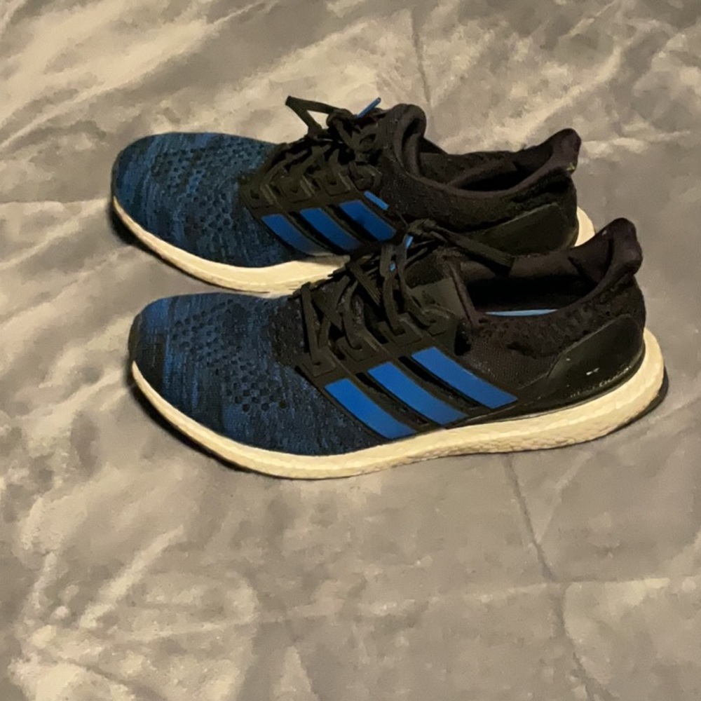 Adidas Blue and Black Athletic Running shoes ultra boost